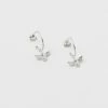 Estella Bartlett Jewellery Bee Drop Hoop Earrings