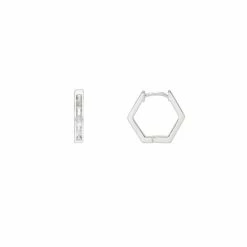 Estella Bartlett Sale Hexagon Huggie Earrings