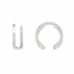 Estella Bartlett Double Ear Cuff With Open CZ Detail Jewellery