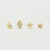 Estella Bartlett Mixed Celestial CZ Stud Earrings Set Jewellery