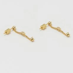Estella Bartlett Chain Drop CZ Teardrop Earrings