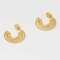 Estella Bartlett Sales Shop 29 Estella Bartlett Organic Hoop CZ Earrings