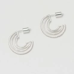 Estella Bartlett Organic Hoop CZ Earrings