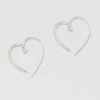 Estella Bartlett Best Sellers Hand Drawn Heart Hoop Earrings