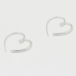 Estella Bartlett Best Sellers Hand Drawn Heart Hoop Earrings