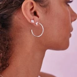 Estella Bartlett Large Chunky Hoop Earrings