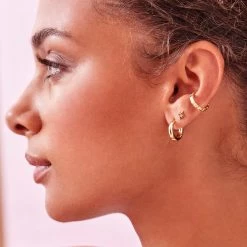 Estella Bartlett Mini Chunky Hoop Earrings
