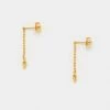 Estella Bartlett Chain Drop CZ Spike Earrings Sale