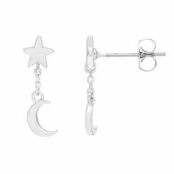Estella Bartlett Mini Star And Moon Chain Drop Earrings Best Sellers