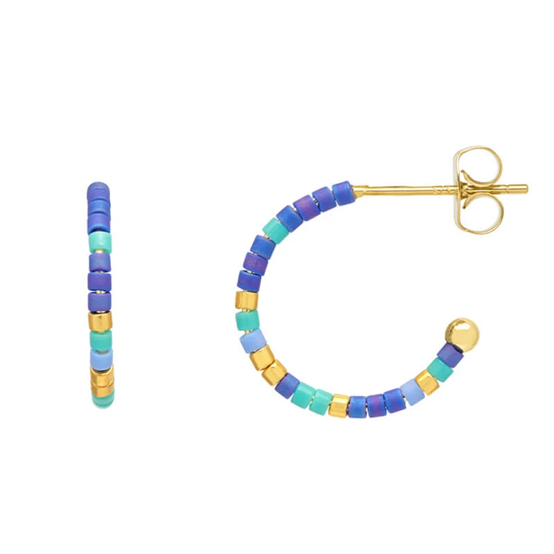 Estella Bartlett Night Sky Beaded Hoop Earrings Best Sellers 4 Estella Bartlett Night Sky Beaded Hoop Earrings Best Sellers