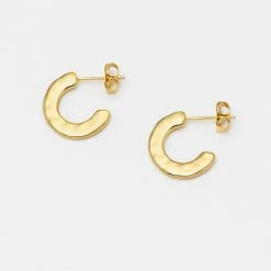 Estella Bartlett Sale Hammered Texture Hoop Earrings