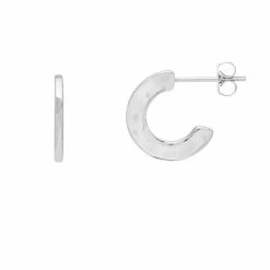 Estella Bartlett Sale Hammered Texture Hoop Earrings
