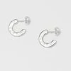 Estella Bartlett Sale Hammered Texture Hoop Earrings
