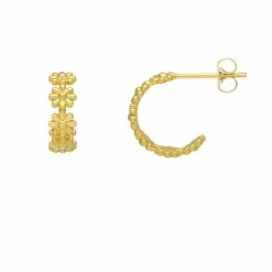 Estella Bartlett Wildflower Daisy Chain Hoop Earrings Best Sellers