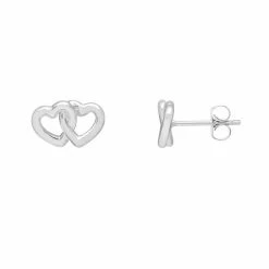 Estella Bartlett Interlinked Hearts Stud Earrings