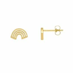 Estella Bartlett Minimalist Cutout Rainbow Stud Earrings Best Sellers