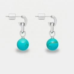 Estella Bartlett Sale Gemstone Drop Hoop Earrings