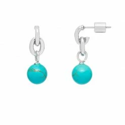 Estella Bartlett Sale Gemstone Drop Hoop Earrings