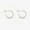 Estella Bartlett Small Organic Hoop Earrings