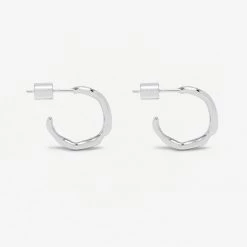 Estella Bartlett Small Organic Hoop Earrings