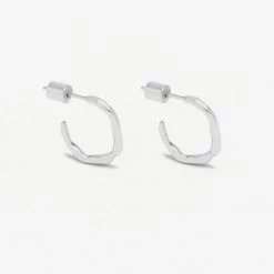 Estella Bartlett Small Organic Hoop Earrings
