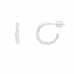 Estella Bartlett Small Organic Hoop Earrings