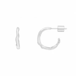 Estella Bartlett Small Organic Hoop Earrings