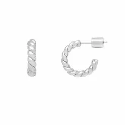 Estella Bartlett Chunky Twisted Rope Hoop Earrings Sale