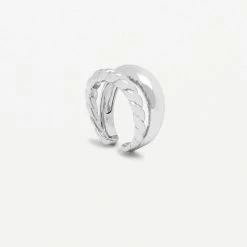 Estella Bartlett Textured Rope Double Hoop Illusion Ear Cuff Sale