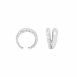 Estella Bartlett Textured Rope Double Hoop Illusion Ear Cuff Sale