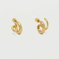 Estella Bartlett Minimalist Double Hoop Illusion Earrings Jewellery