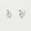 Estella Bartlett Minimalist Double Hoop Illusion Earrings
