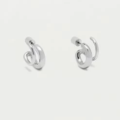 Estella Bartlett Minimalist Double Hoop Illusion Earrings