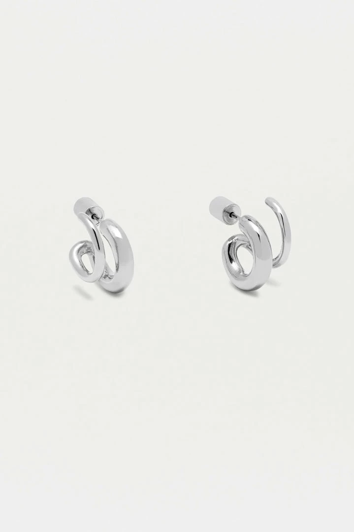 Estella Bartlett Minimalist Double Hoop Illusion Earrings 1 Estella Bartlett Minimalist Double Hoop Illusion Earrings