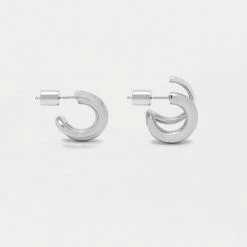 Estella Bartlett Minimalist Double Hoop Illusion Earrings 8 Estella Bartlett Minimalist Double Hoop Illusion Earrings