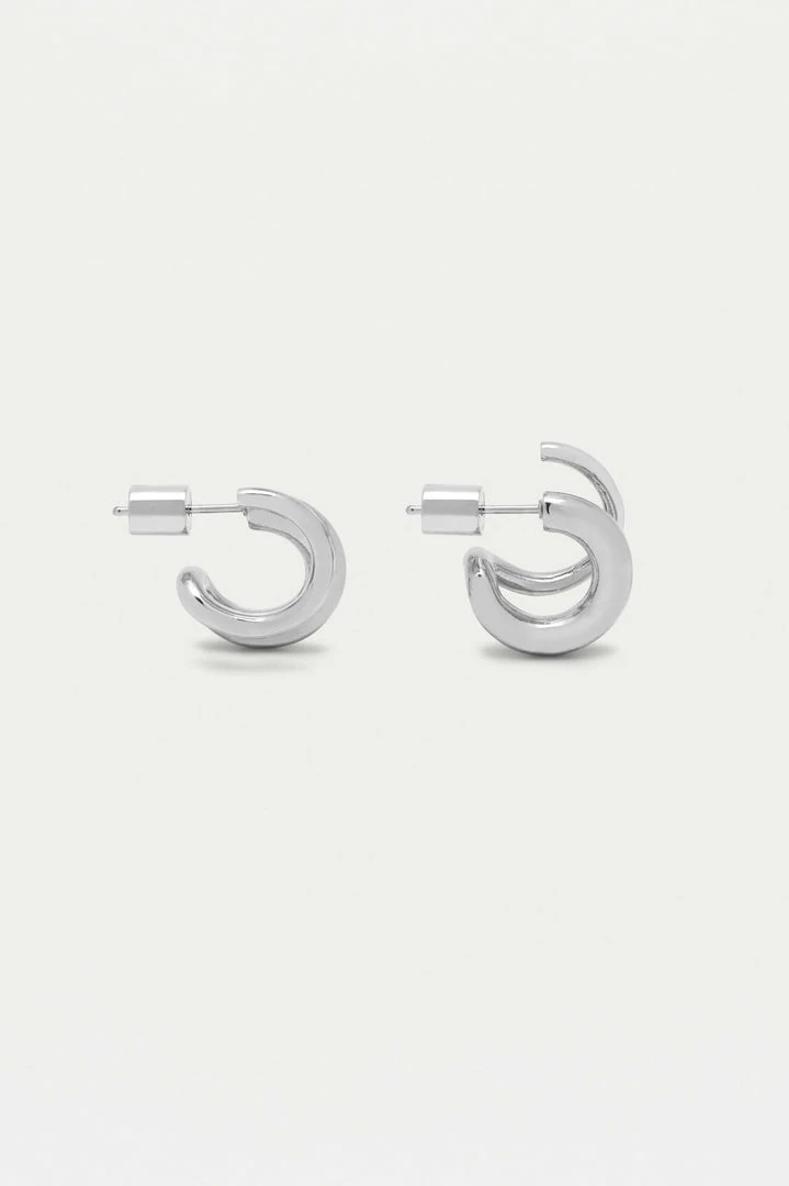 Estella Bartlett Minimalist Double Hoop Illusion Earrings 4 Estella Bartlett Minimalist Double Hoop Illusion Earrings