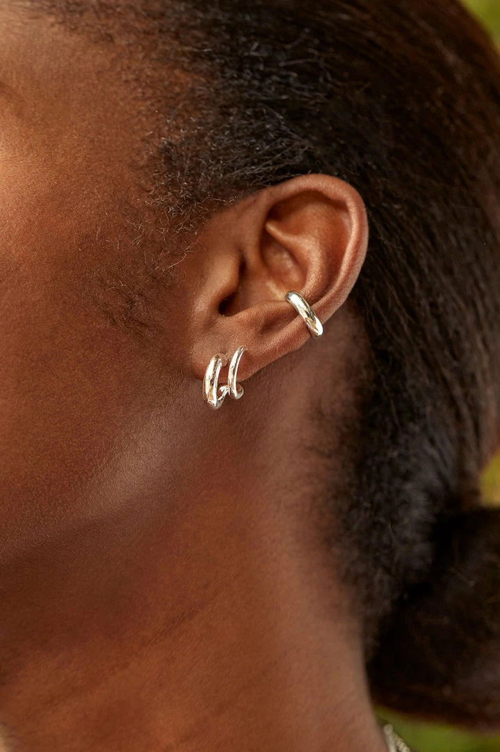 Estella Bartlett Minimalist Double Hoop Illusion Earrings 2 Estella Bartlett Minimalist Double Hoop Illusion Earrings