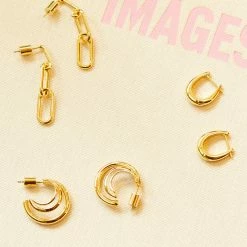 Estella Bartlett Tapered Huggie Hinge Hoop Earrings Sale