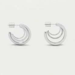 Estella Bartlett Triple Hoop Illusion Earrings