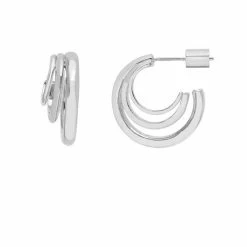 Estella Bartlett Triple Hoop Illusion Earrings