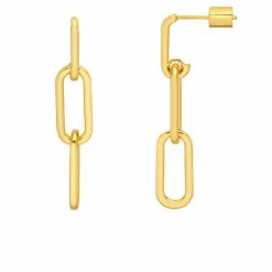 Estella Bartlett Jewellery Paperclip Chain Link Drop Earrings