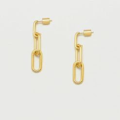 Estella Bartlett Jewellery Paperclip Chain Link Drop Earrings