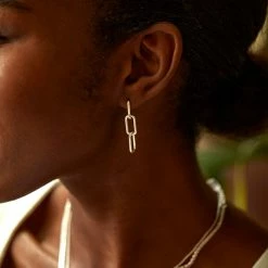 Estella Bartlett Paperclip Chain Link Drop Earrings Sale 8 Estella Bartlett Paperclip Chain Link Drop Earrings Sale