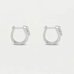Estella Bartlett Sale Huggie Hinge Hoop Earrings With CZ Detail