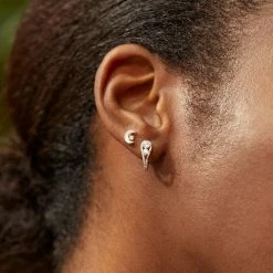 Estella Bartlett Sale Huggie Hinge Hoop Earrings With CZ Detail