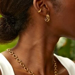 Estella Bartlett Triple Hoop Illusion Earrings Sale