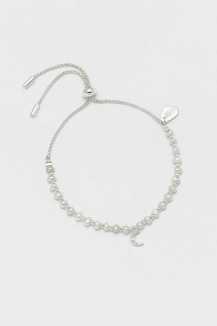 Estella Bartlett Sale Pave Set CZ Moon And Pearl Amelia Bracelet 1 Estella Bartlett Sale Pave Set CZ Moon And Pearl Amelia Bracelet