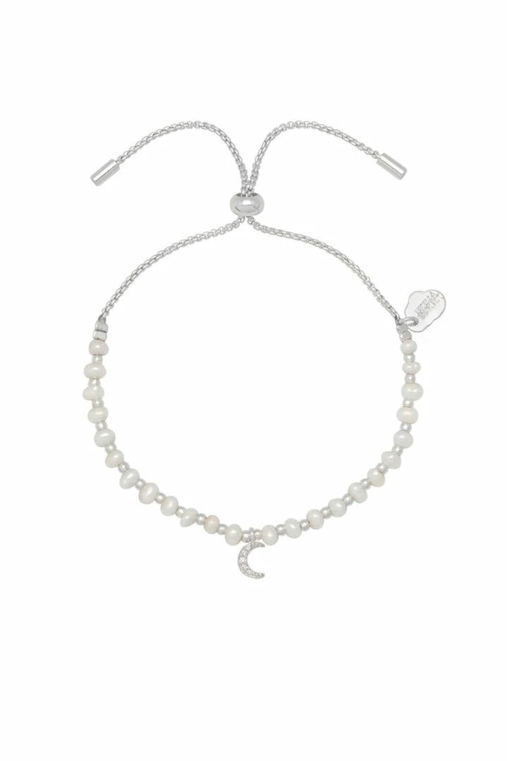 Estella Bartlett Sale Pave Set CZ Moon And Pearl Amelia Bracelet 3 Estella Bartlett Sale Pave Set CZ Moon And Pearl Amelia Bracelet