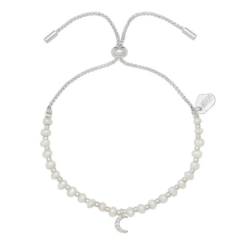 Estella Bartlett Sale Pave Set CZ Moon And Pearl Amelia Bracelet 5 Estella Bartlett Sale Pave Set CZ Moon And Pearl Amelia Bracelet