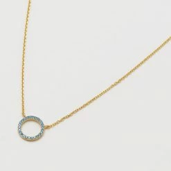 Estella Bartlett Sale Lavender CZ Circle Necklace
